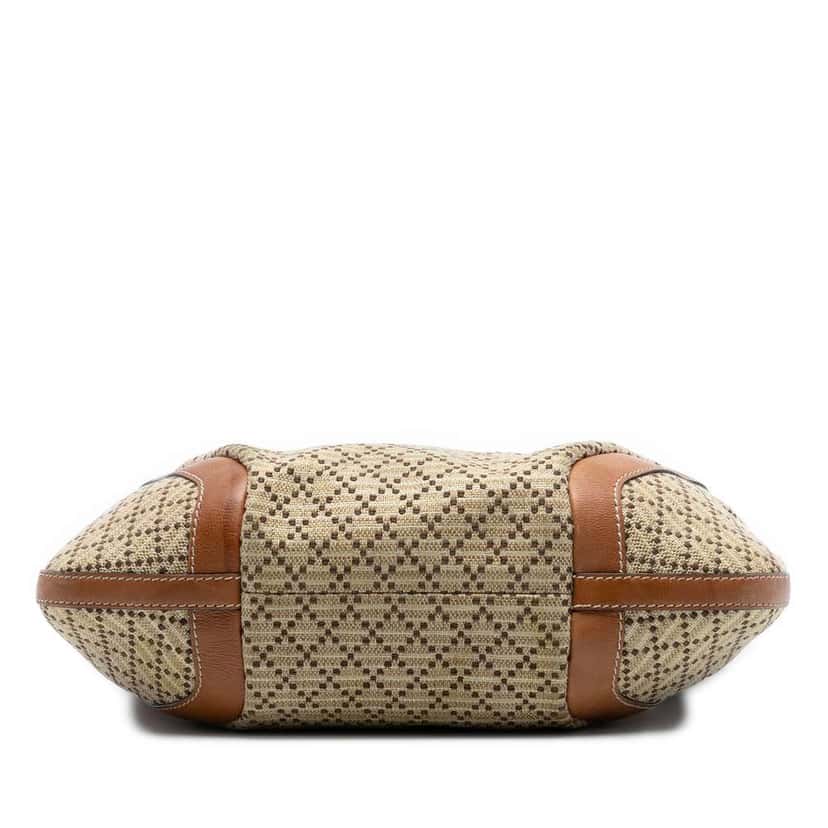 Gucci Diamante Canvas Maui Hobo Bag Brown Canvas Good condition - Inside View
