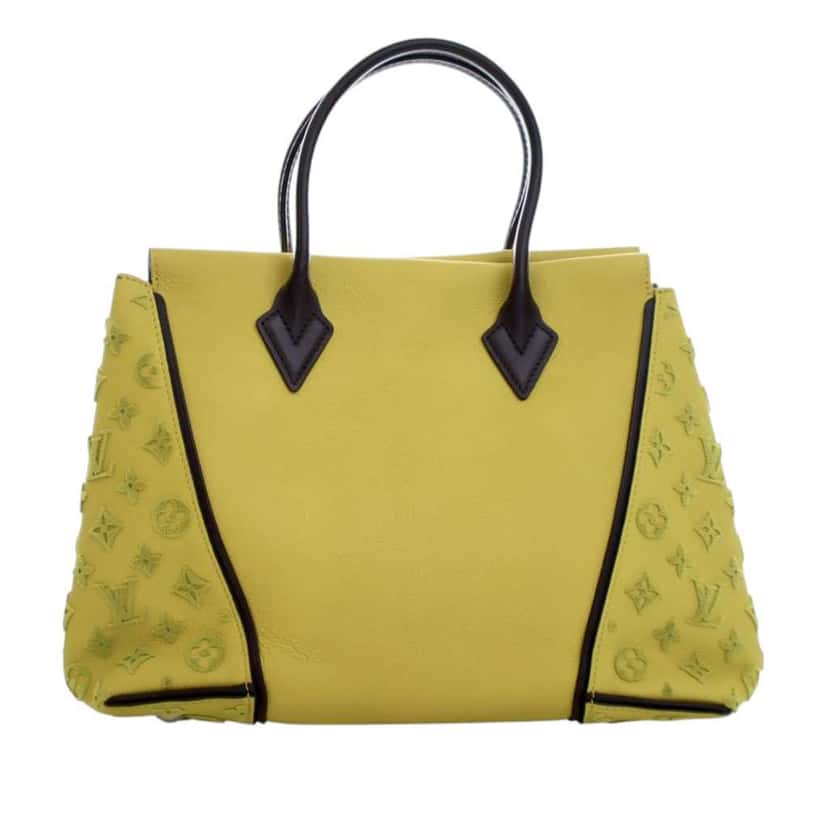 Louis Vuitton Veau Cachemire Tuffetage W Tote PM Yellow Leather Good condition - Back View