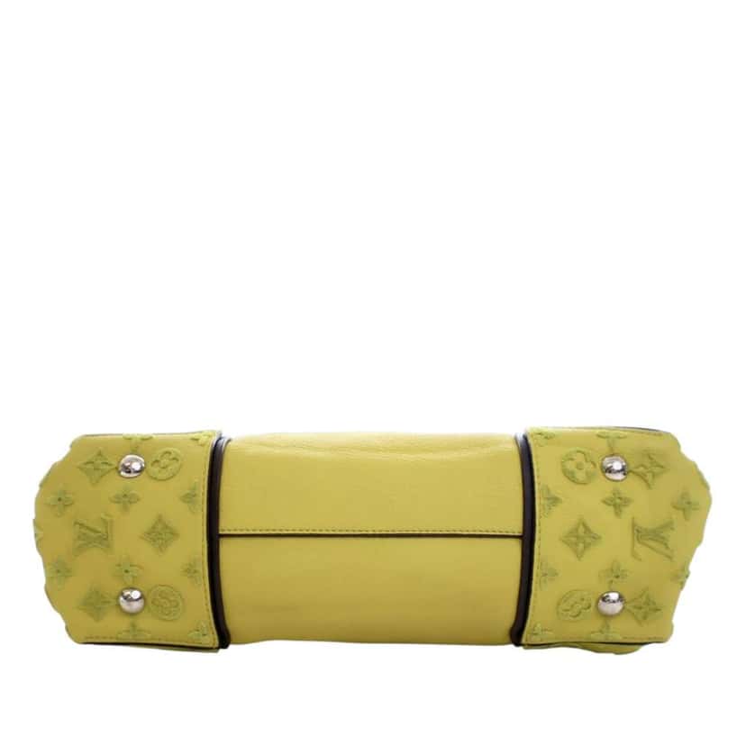 Louis Vuitton Veau Cachemire Tuffetage W Tote PM Yellow Leather Good condition - Inside View