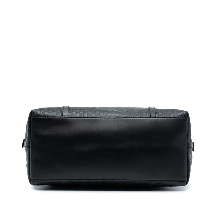 Gucci Large Microguccissima Dome Satchel Black Leather Very good condition - Inside View