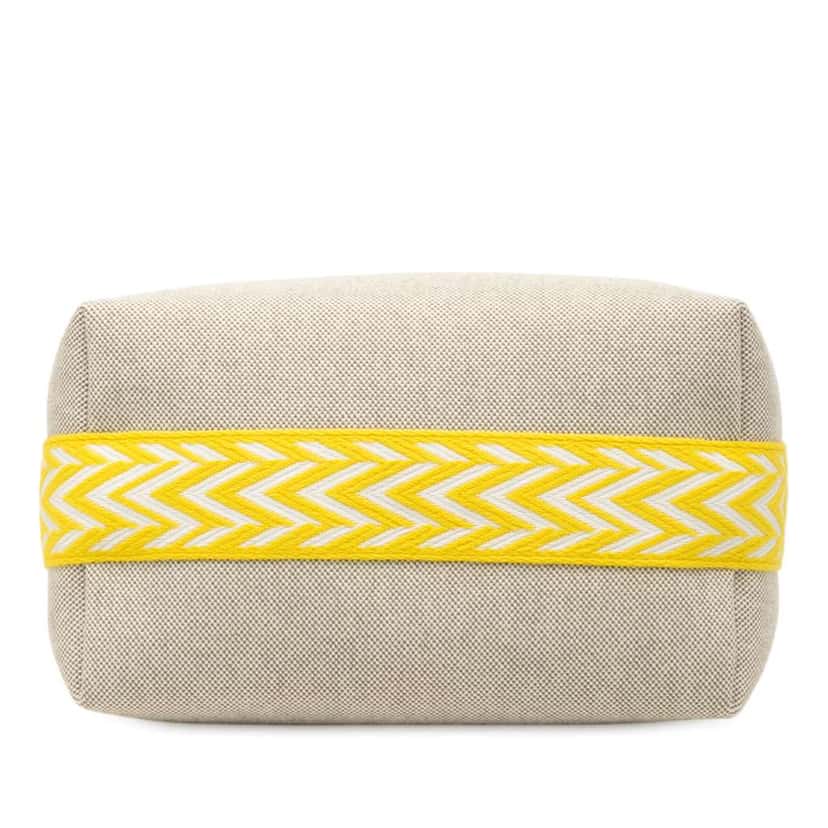 Hermès Small H Plume Bride A Brac Case Grey Canvas Very good condition - Inside View