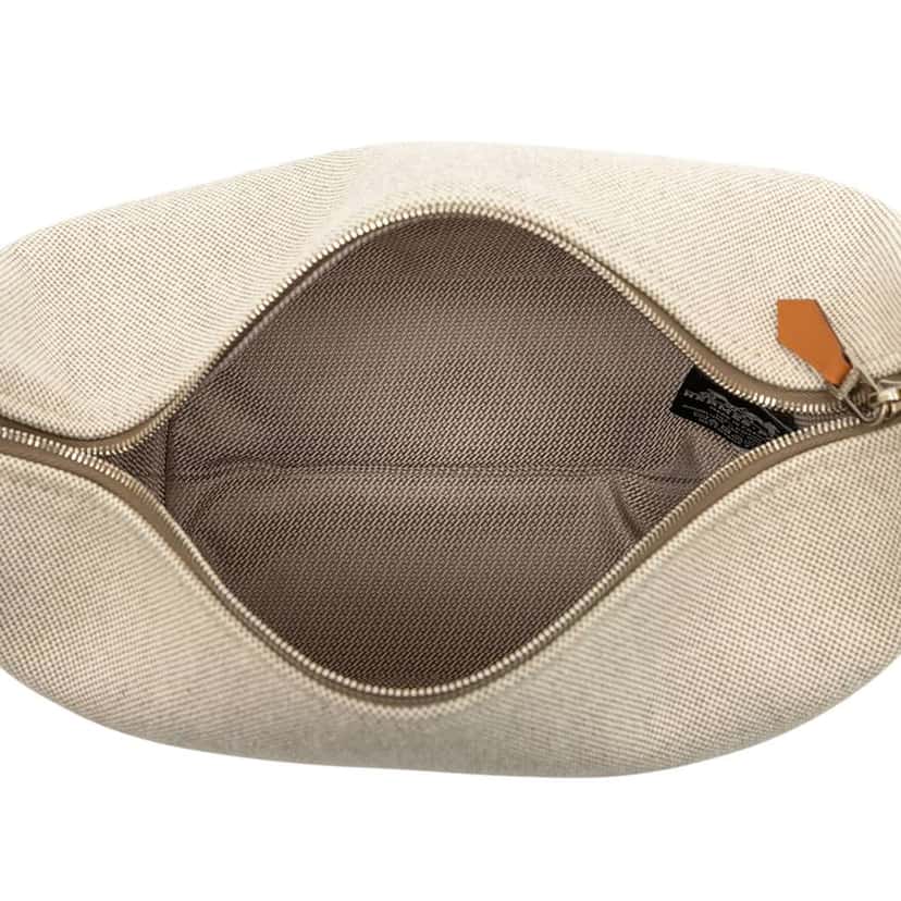 Hermès Small H Plume Bride A Brac Case Grey Canvas Very good condition - Model View