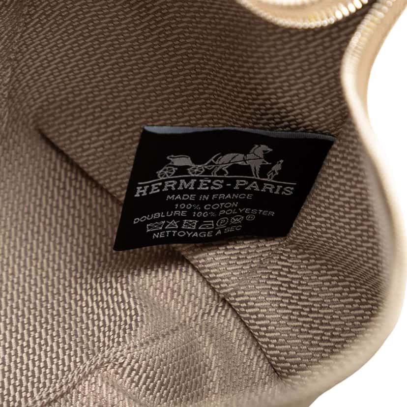 Hermès Small H Plume Bride A Brac Case Grey Canvas Very good condition - Box View