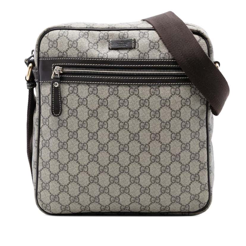 Gucci GG Supreme Crossbody Brown Canvas Good condition - Front View