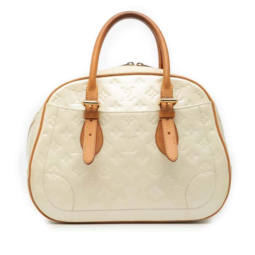 Louis Vuitton Monogram Vernis Summit Drive White Leather Good condition - Front View