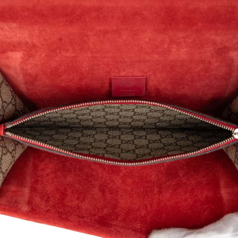 Gucci Medium GG Supreme Dionysus Shoulder Bag Brown Canvas Very good condition - Model View