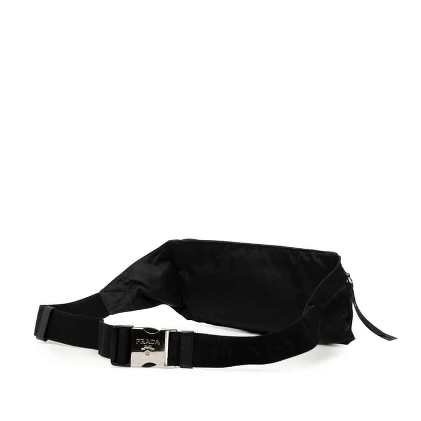 Prada Re Nylon Belt Bag Black Good condition - Back View