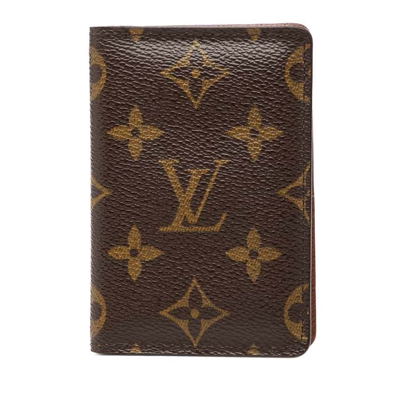 Louis Vuitton Monogram Pocket Organizer Brown Good condition - Front View