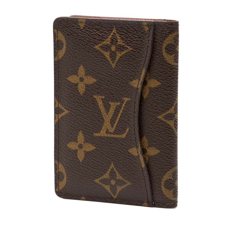 Louis Vuitton Monogram Pocket Organizer Brown Good condition - Back View