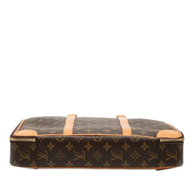 Louis Vuitton Monogram Cupertino Briefcase Brown Good condition - Inside View