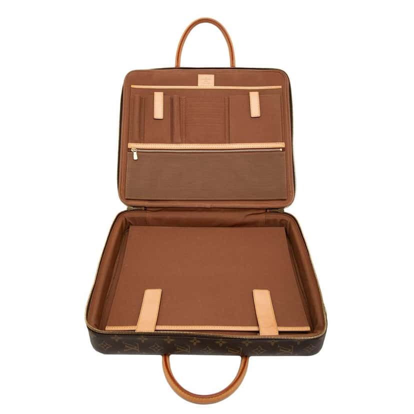 Louis Vuitton Monogram Cupertino Briefcase Brown Good condition - Model View
