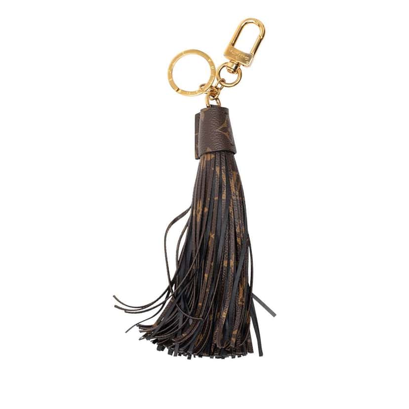 Louis Vuitton Monogram Tassel Bag Charm Brown Good condition - Back View