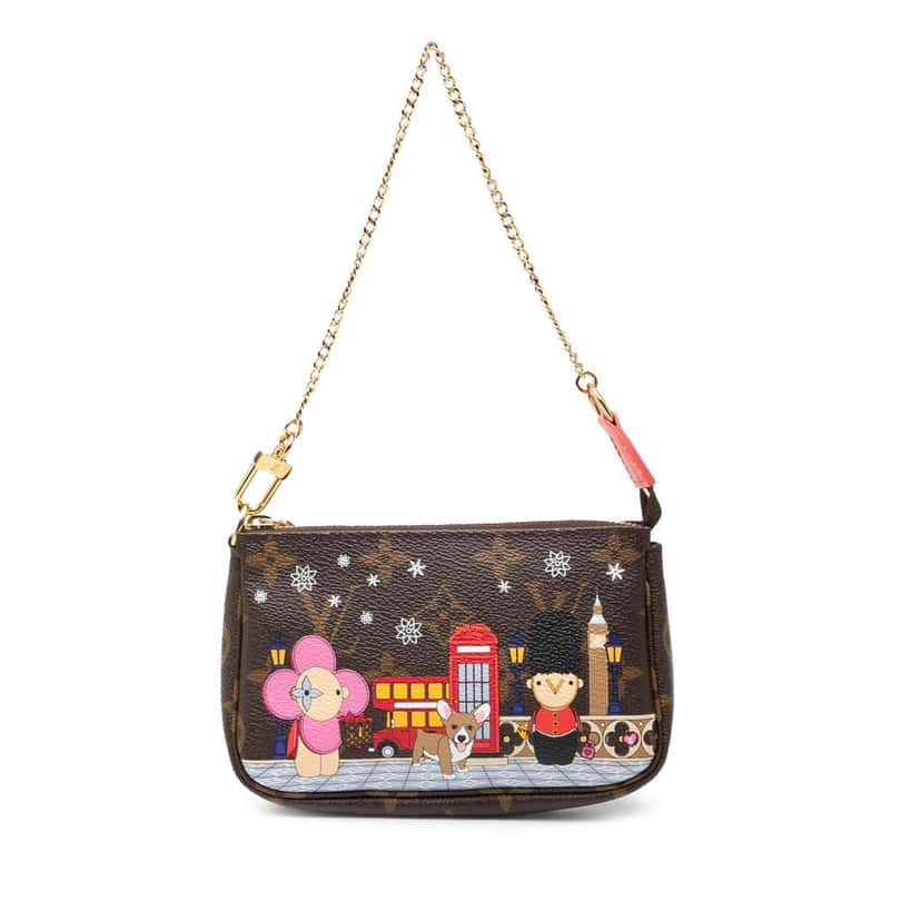 Louis Vuitton Monogram Vivienne in London Mini Pochette Accessoires Brown Very good condition - Front View