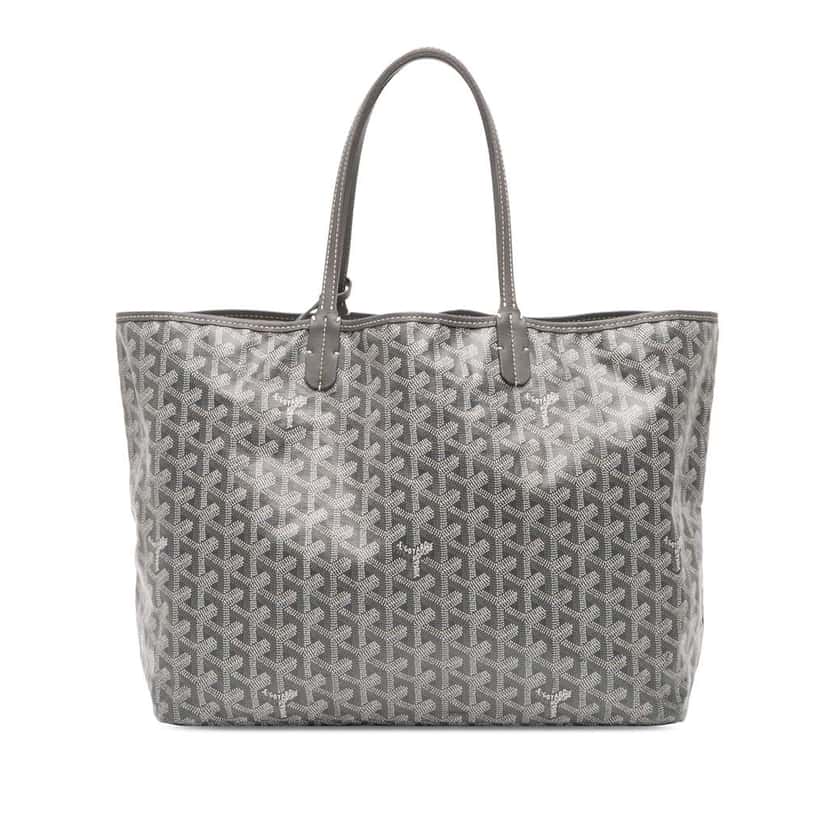 Goyard Goyardine Saint Louis PM Grey Canvas Very good condition - Front View
