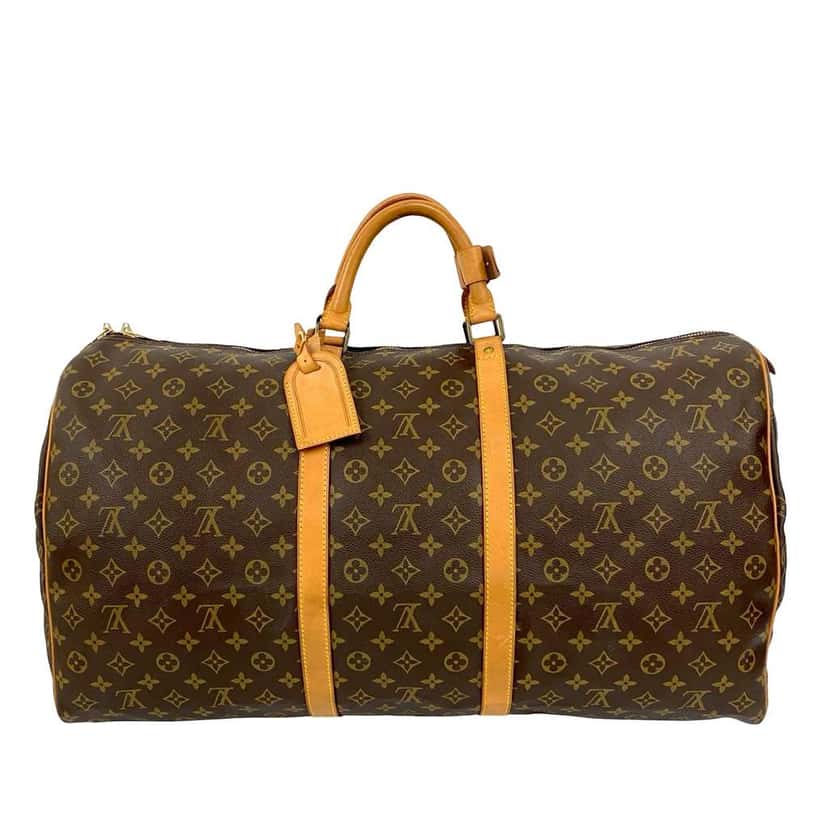 Louis Vuitton Monogram Keepall 60 Brown Good condition - Front View