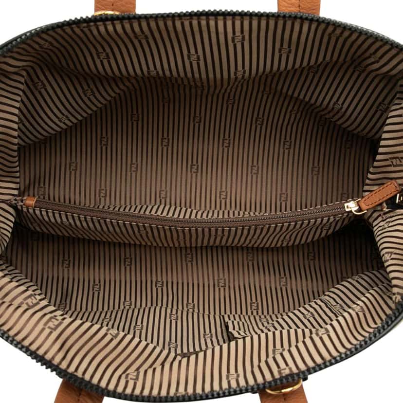 Fendi Large Canvas Chameleon Satchel Brown Canvas Very good condition - Model View