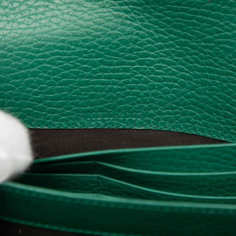 Gucci Leather Dionysus Wallet on Chain Green Leather Very good condition - Box View