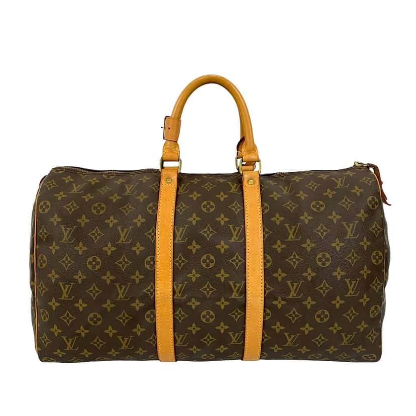 Louis Vuitton Monogram Keepall 50 Brown Good condition - Back View