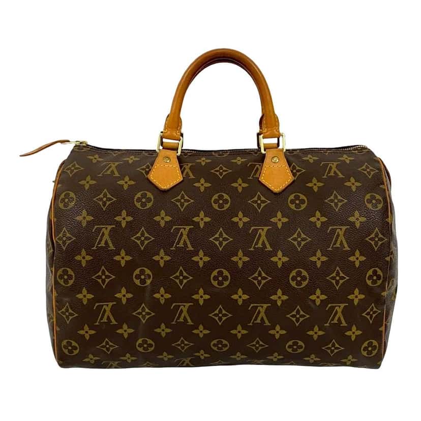 Louis Vuitton Monogram Speedy 35 Brown Good condition - Back View