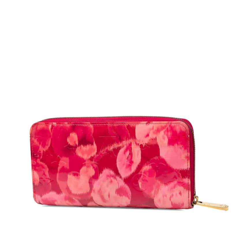Louis Vuitton Monogram Vernis Ikat Zippy Wallet Pink Leather Very good condition - Back View