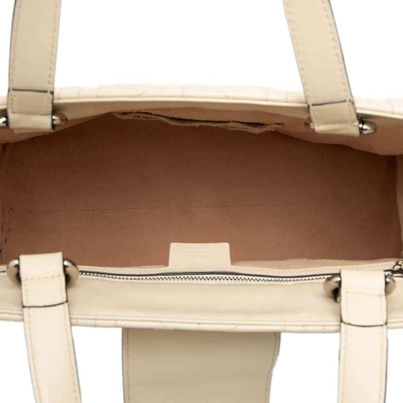 Gucci Quilted Leather Dionysus Web Satchel White Leather Very good condition - Model View