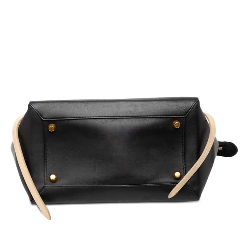Celine Mini Bicolor Smooth Calfskin Belt Bag Black Leather Good condition - Inside View