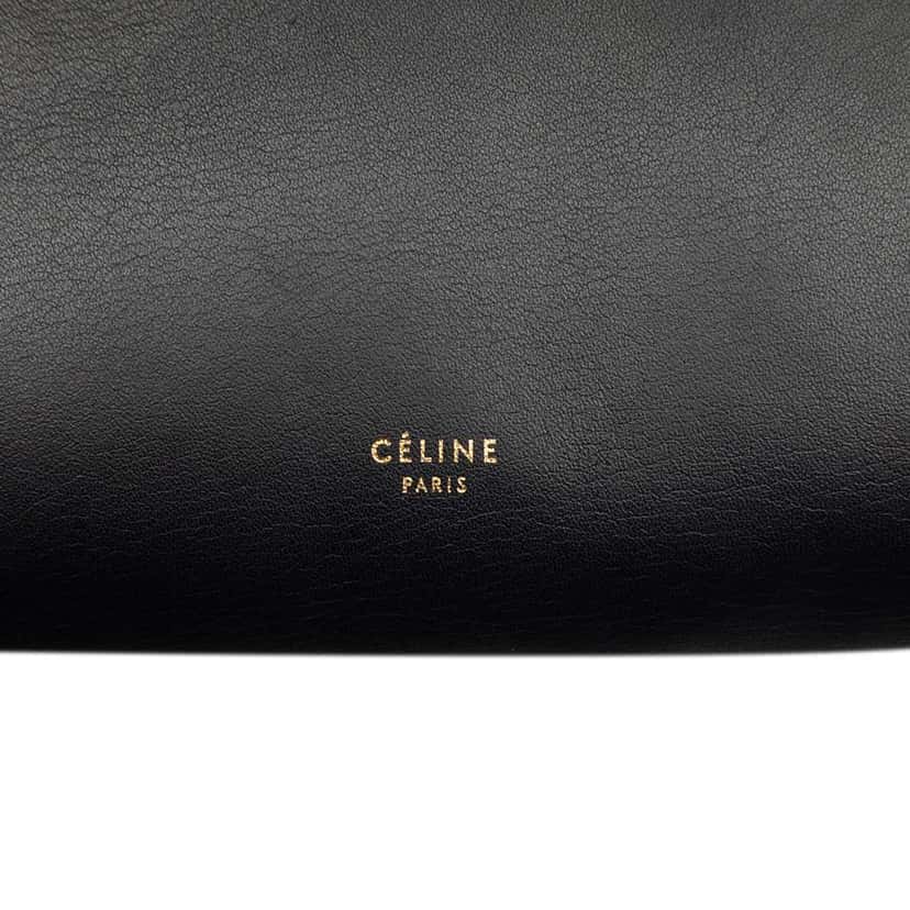 Celine Mini Bicolor Smooth Calfskin Belt Bag Black Leather Good condition - Box View