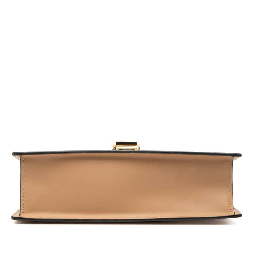 Gucci Small Calfskin Sylvie Satchel Brown Leather Good condition - Inside View