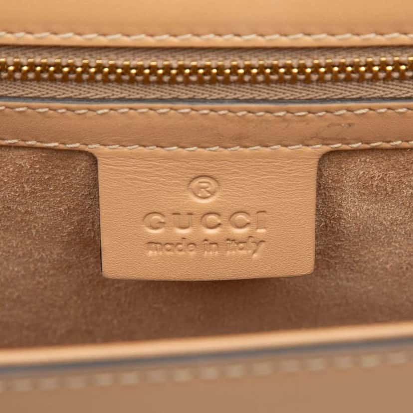 Gucci Small Calfskin Sylvie Satchel Brown Leather Good condition - Box View