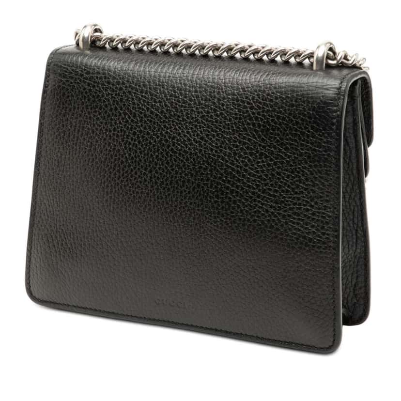 Gucci Small Leather Dionysus  Crossbody Black Leather Good condition - Back View