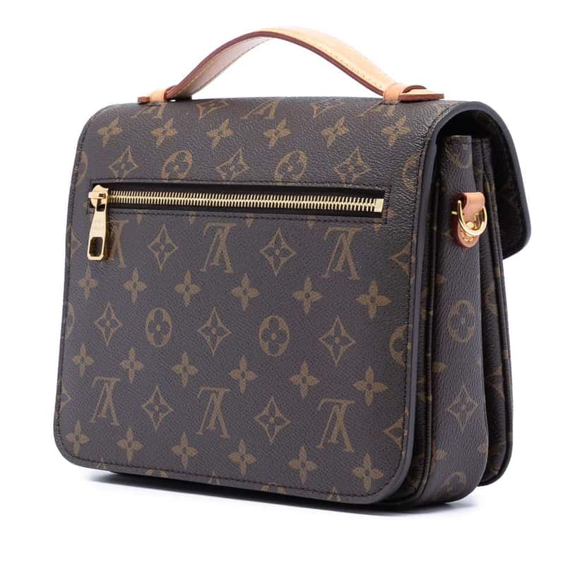 Louis Vuitton Monogram Pochette Metis Brown Good condition - Back View