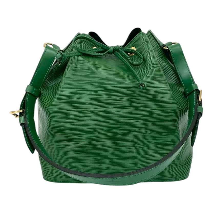 Louis Vuitton Epi Petit Noe Green Leather Good condition - Front View
