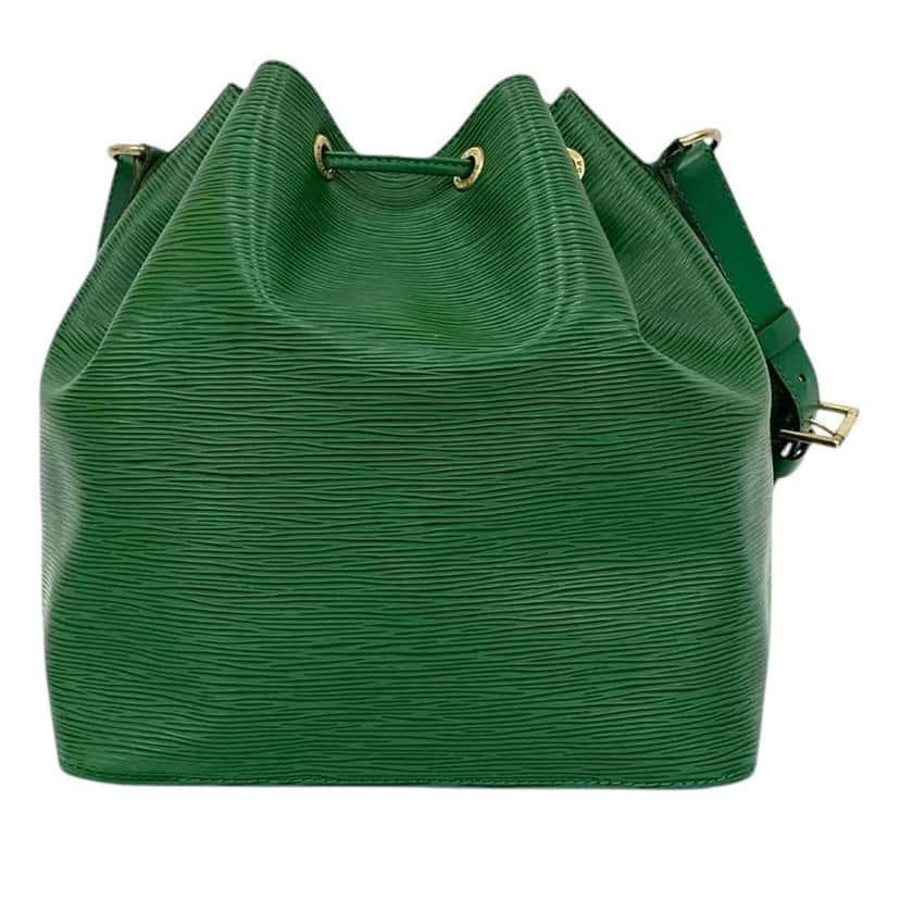Louis Vuitton Epi Petit Noe Green Leather Good condition - Back View