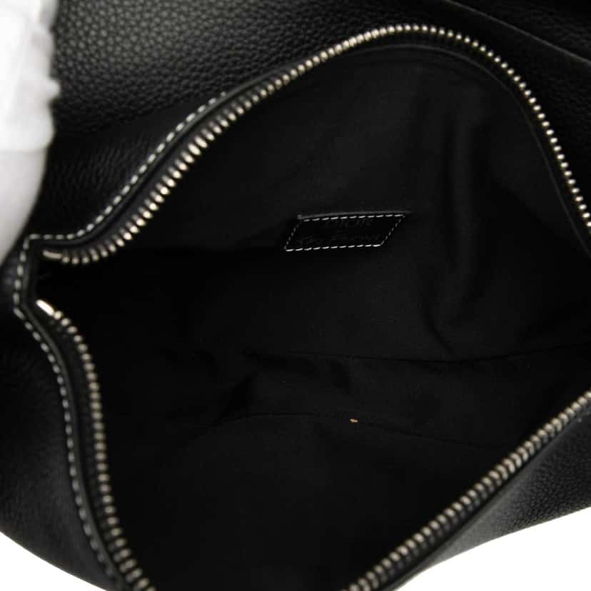 Dior Alex Foxton Grained Calfskin Saddle Bag Black Leather Good condition - Model View