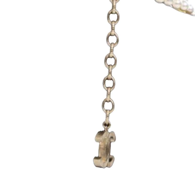 Chanel Multi Strand Knotted Faux Pearl Necklace White Very good condition - Back View