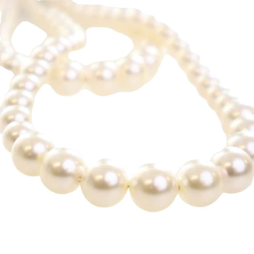 Chanel Multi Strand Knotted Faux Pearl Necklace White Very good condition - Box View