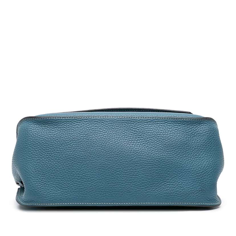 Hermès Clemence Jypsiere 28 Blue Leather Very good condition - Inside View