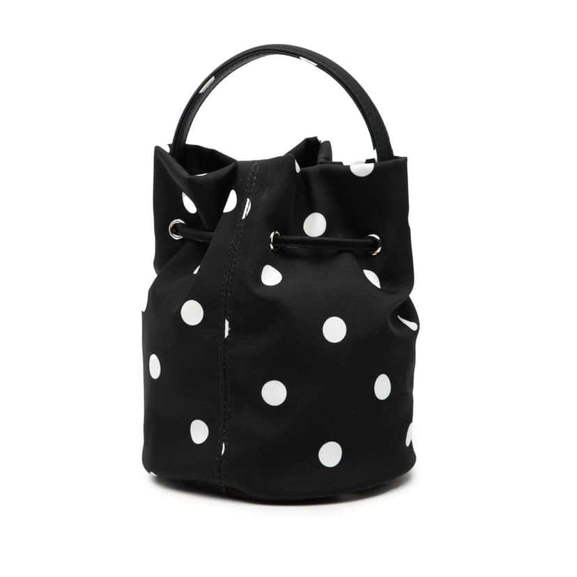 Balenciaga Nylon Dots Wheel XS Bucket Bag Black Good condition - Back View
