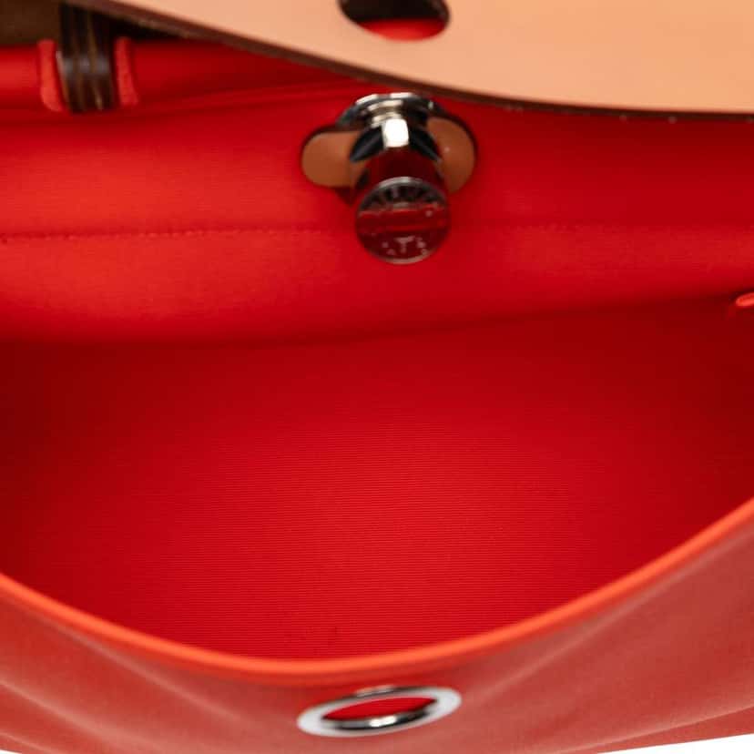 Hermès Toile Herbag Zip 31 Orange Canvas Good condition - Model View