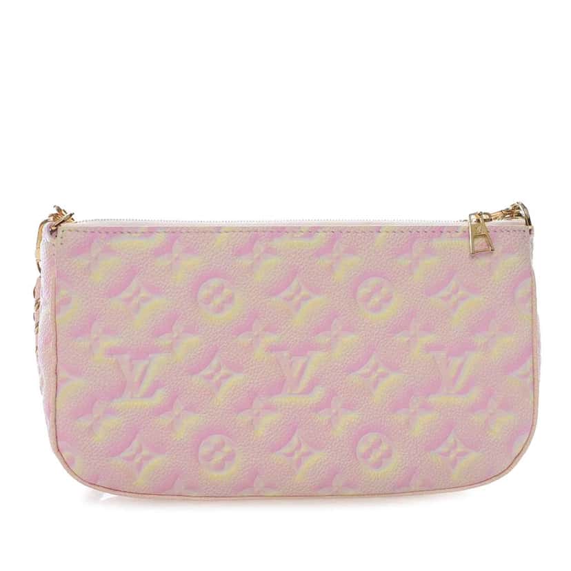 Louis Vuitton Monogram Empreinte Summer Stardust Multi Pochette Accessoires Pink Leather Good condition - Back View