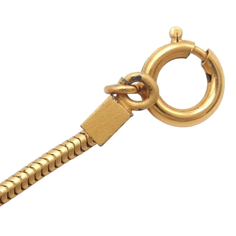 Chanel Gold Plated CC Pendant Necklace Gold Metal Good condition - Box View