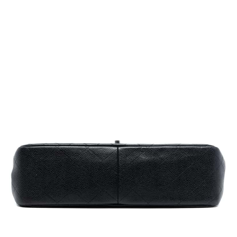 Chanel Jumbo Classic Caviar Double Flap Black Leather Good condition - Inside View