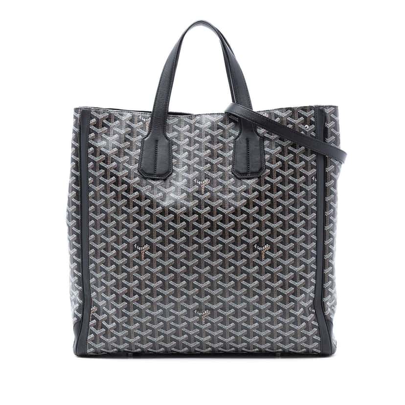 Goyard Goyardine Voltaire Black Canvas Good condition - Front View