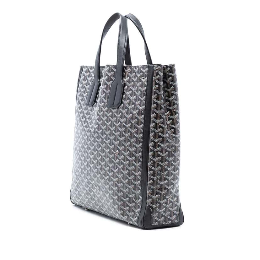 Goyard Goyardine Voltaire Black Canvas Good condition - Back View