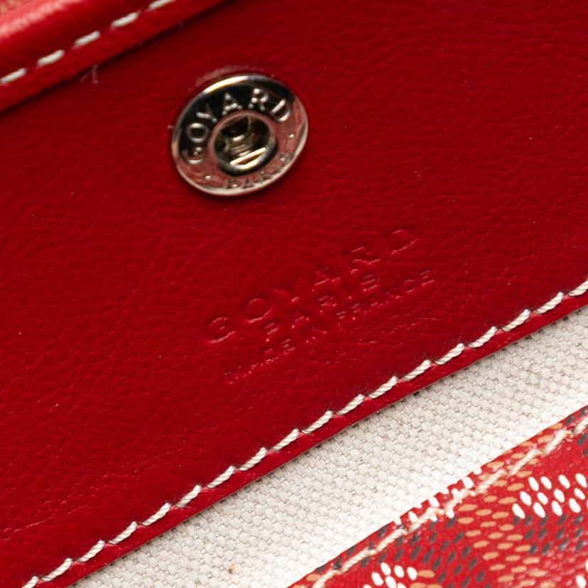 Goyard Goyardine Saint Louis PM Red Canvas Very good condition - Box View