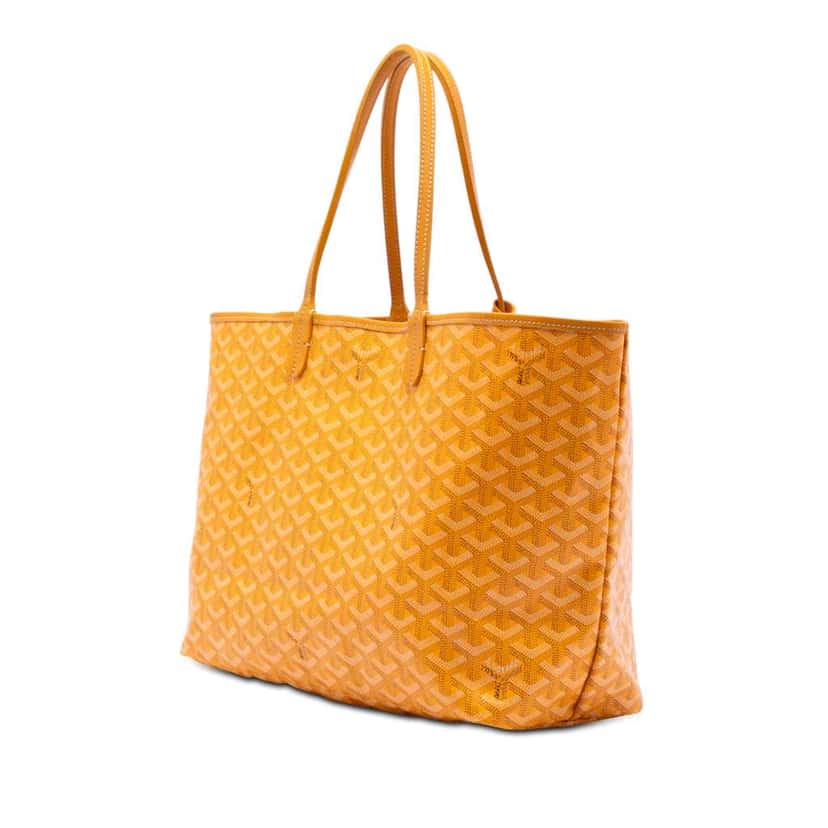 Goyard Goyardine Saint Louis PM Yellow Canvas Very good condition - Back View