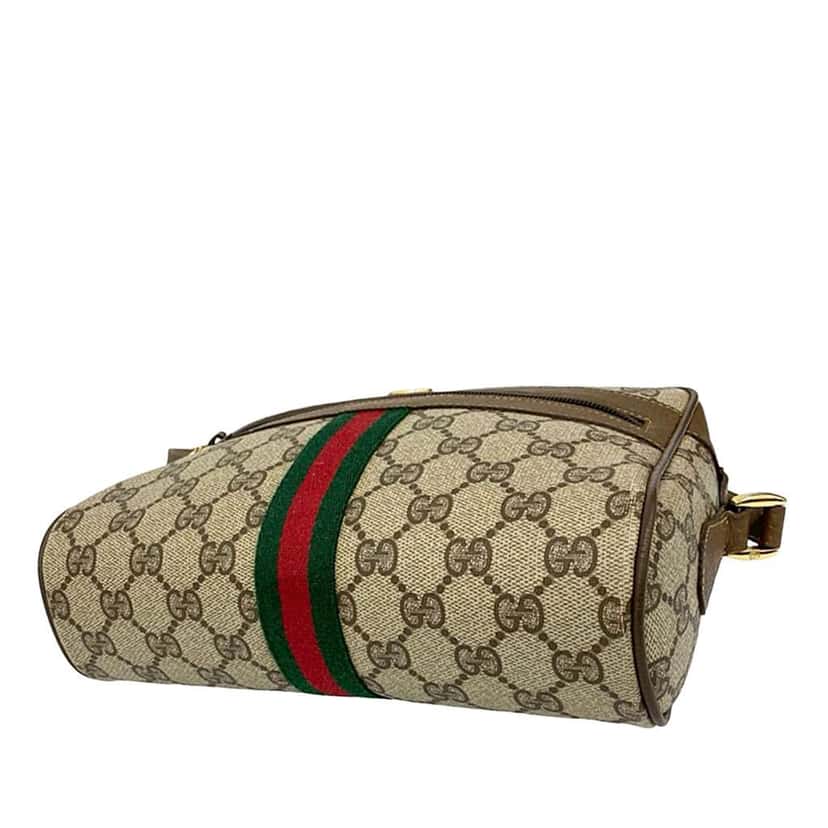 Gucci GG Supreme Web Crossbody Brown Canvas Good condition - Box View