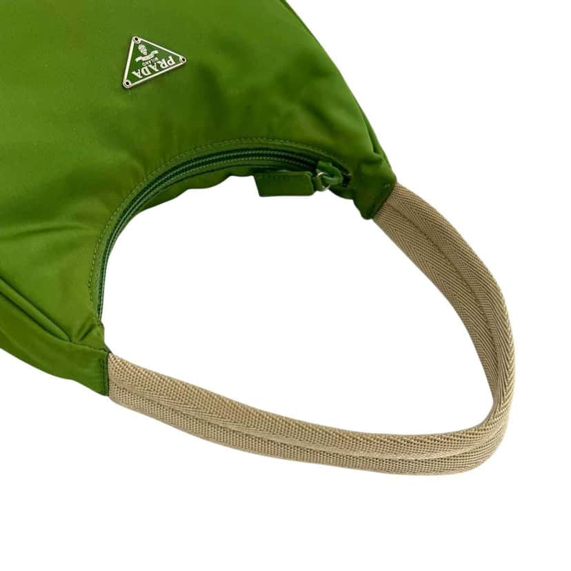 Prada Tessuto Shoulder Bag Green Good condition - Model View