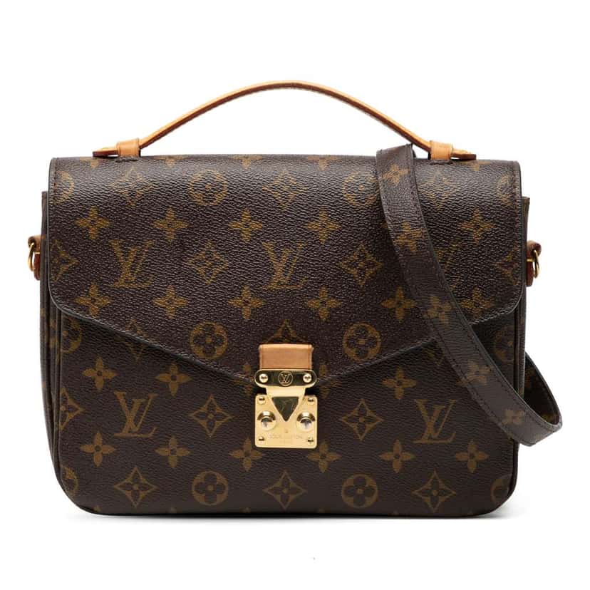 Louis Vuitton Monogram Pochette Metis Brown Good condition - Front View