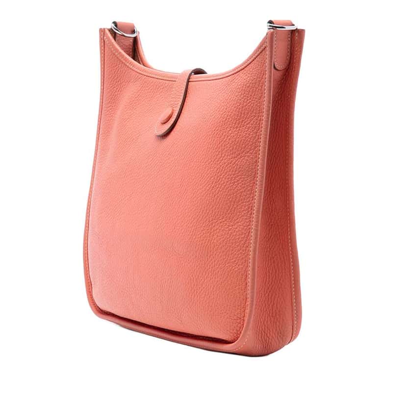 Hermès Clemence Evelyne 29 Pink Leather Good condition - Back View